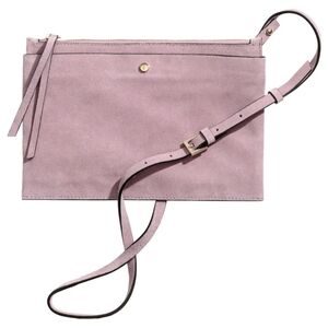 Vtg Real Suede H&M Premium line authentic Limited Ed lavender crossbody Purple